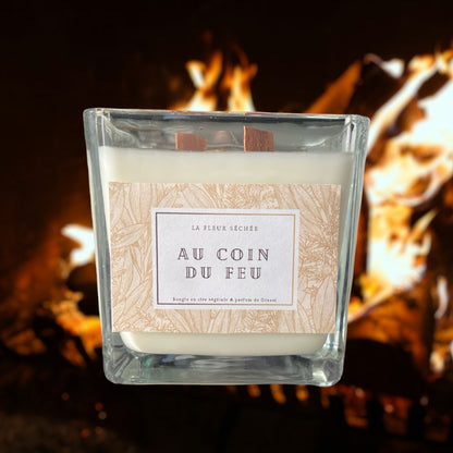 Bougie "Au coin du feu"